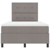 vidaXL Boxspringbett mit Matratze Taupe 120 x 190 cm Stoff