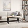 vidaXL Couchtisch Y-Gestell 100x50x45 cm Massivholz Kiefer & Stahl