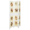 vidaXL Romdivider-Panel Wei&szlig; 106 x 165 cm MDF