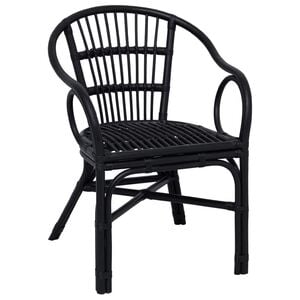 vidaXL Stapelstuhl Schwarz 58 x 60 x 81 cm Rattan