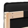 vidaXL Gepolstertes Kopfteil mit Kopfteil Nat&uuml;rlich und Schwarz 150 cm