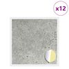 vidaXL Selbstklebende Schraubenabdeckung 12 pcs Beton Grau
