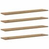 vidaXL Regalbrett 3 Ebenen 4 Stk. 100 x 20 x 1.5 cm Holzwerkstoff