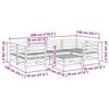 vidaXL 7-tlg. Garten-Sofagarnitur Massivholz Douglasie