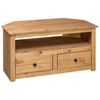vidaXL TV-Eckschrank 93 x 49 x 49 cm Massivholz Panama-Kiefer