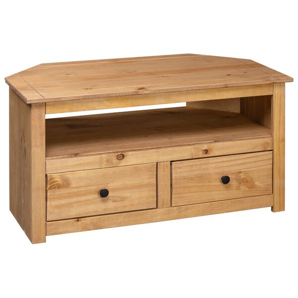 vidaXL TV-Eckschrank 93 x 49 x 49 cm Massivholz Panama-Kiefer