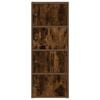 vidaXL Bücherregal Räuchereiche 40x24x102 cm Holzwerkstoff