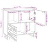 vidaXL Sideboard Braun 80 x 33 x 75 cm massives Mangoholz