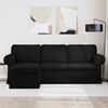 vidaXL Sofa Schwarz Gesamtabmessungen: 215 x 138 x 80 cm (B x T x H)