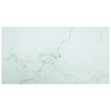 vidaXL Tischplatte Wei&szlig; 120x65 cm 8 mm Hartglas in Marmoroptik