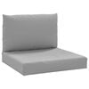 vidaXL Palettenkissen 2-tlg. Grau Oxford-Gewebe