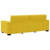 vidaXL 3-Sitzer-Sofa Gelb 220x78x84 cm Samt