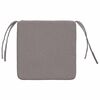 vidaXL Sitzkissen 4 pcs Taupe 40 x 40 x 3 cm Stoff