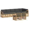 vidaXL Outdoor-Sofagarnitur 8 pcs Wei&szlig; und Anthrazit
