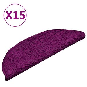 vidaXL Stufenmatten 15 Stk. 56x17x3 cm Rosa Halbrund