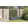 vidaXL Garten-Pflanzgef&auml;&szlig; 3 pcs Hellgrau 120 x 40 x 143 cm Stahl