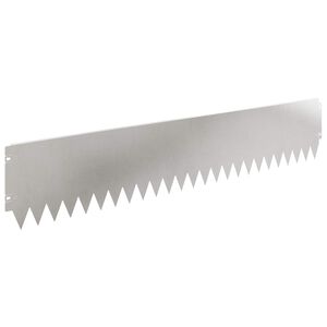 vidaXL Rasenkante 10 stk. 103 x 20 cm Stahl Silber