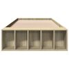 vidaXL Bettgestell Sonoma-Eiche 100x200 cm Holzwerkstoff