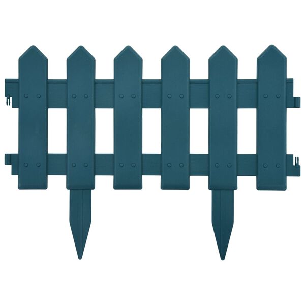 vidaXL Rasenkanten 25 Stk. Gr&uuml;n 10 m PP