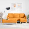 vidaXL Sofa Set mit Kissen 2 pcs Dunkelgelb Polyester