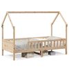 vidaXL Kinderbett Hausbett 80x200 cm Massivholz Kiefer