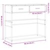 vidaXL Konsolentisch Grau Sonoma 90x35x80 cm Holzwerkstoff