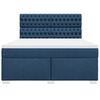 vidaXL Boxspringbett mit Matratze Blau 180x200 cm Stoff