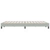 vidaXL Boxspringbett ohne Matratze Hellgrau 160x220 cm Samt