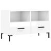 vidaXL TV-Schrank Hochglanz-Wei&szlig; 80x36x50 cm Holzwerkstoff