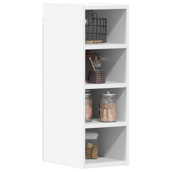 vidaXL H&auml;ngeschrank Riga Wei&szlig; 20x29,5x60 cm Holzwerkstoff