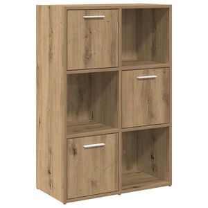 vidaXL B&uuml;cherschrank Artisan-Eiche 60,5x30x90 cm Holzwerkstoff