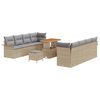 vidaXL Garten-Sofa-Set Beige