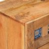 vidaXL Nachttisch Natur 40 x 33,5 x 46 cm Massivholz Mango