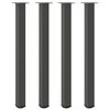 vidaXL Bartischbeine 4 Stk. Anthrazit 110-112 cm Stahl