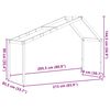 vidaXL Dach f&uuml;r Kinderbett Wachsbraun 213x85,5x144,5 cm Massivholz