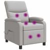 vidaXL Massage Relaxsessel Wolkengrau Stoff