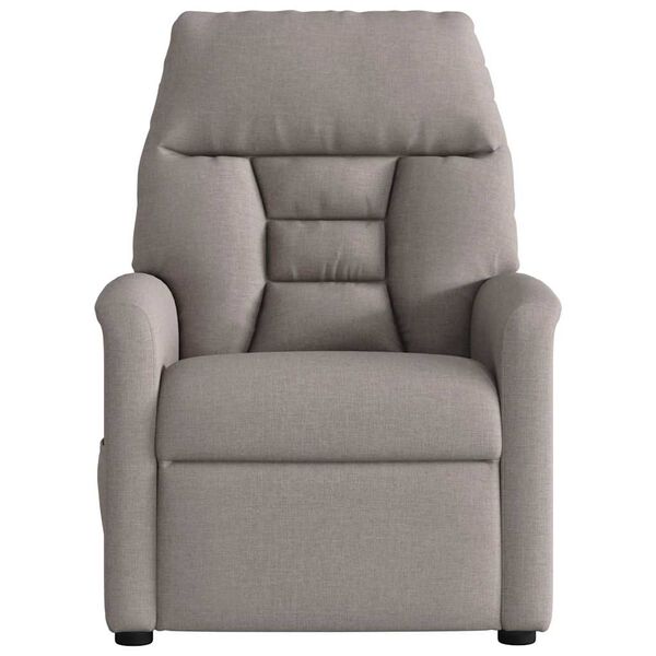vidaXL Massagesessel Taupe Stoff