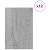 vidaXL Dekoplatten 12 pcs Grau Sonoma 40 x 60 x 0.3 cm Holzwerkstoff