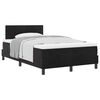 vidaXL Boxspringbett mit Matratze Schwarz 120 x 200 cm Samt