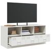 vidaXL TV-Schrank Wei&szlig; 99x39x44 cm Stahl