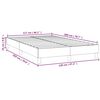 vidaXL Boxspringbettgestell Creme 120x200 cm Stoff