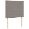 vidaXL Boxspringbett mit Matratze Taupe 120x200 cm Stoff