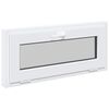 vidaXL Kellerfenster Innenseite Farbe Wei&szlig; RISOR 90 x 40 cm