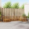 vidaXL Sofagarnituren 8 pcs Natur Massivholz Akazie