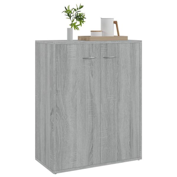 vidaXL Sideboard Grau Sonoma 60x30x75 cm Holzwerkstoff