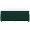vidaXL Boxspringbett mit Matratze Dunkelgr&uuml;n 180x200 cm Samt