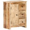 vidaXL Sideboard 59x35x75 cm Raues Mangoholz