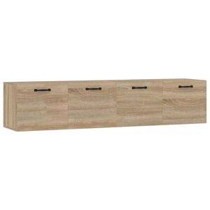 vidaXL Wandschr&auml;nke 2 Stk. Sonoma-Eiche 60x36,5x35 cm Holzwerkstoff