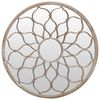 vidaXL Gartenspiegel Sand 40x3 cm Eisen Rund