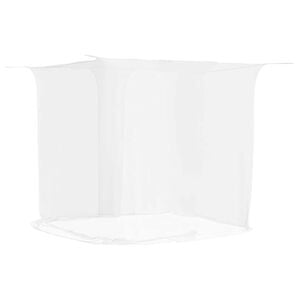 vidaXL Moskitonetz zum Aufh&auml;ngen 156 Mesh Wei&szlig; 220x100x150 cm